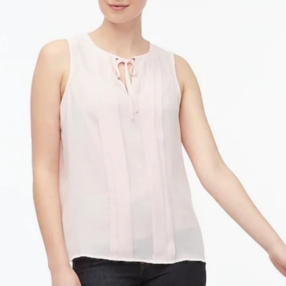 J. Crew Women's Light Pink Sleeveless Pleated Size XS